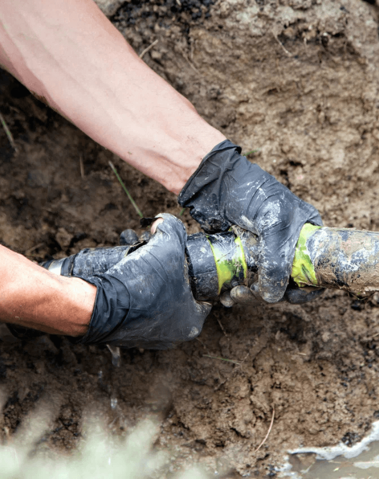 Sewer line repair and cleaning service