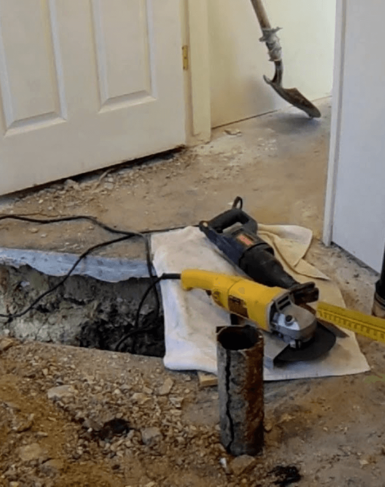 Slab leak repair service