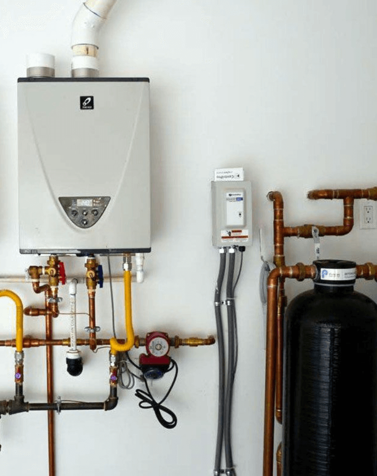 Tankless water heater installation service