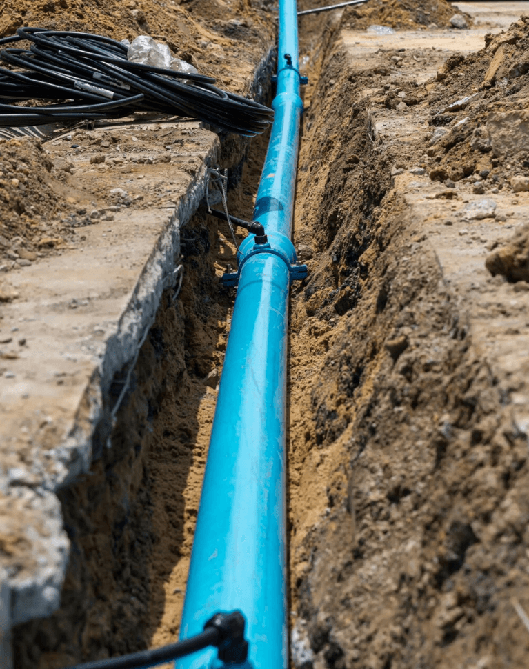 Water line repair and replacement service