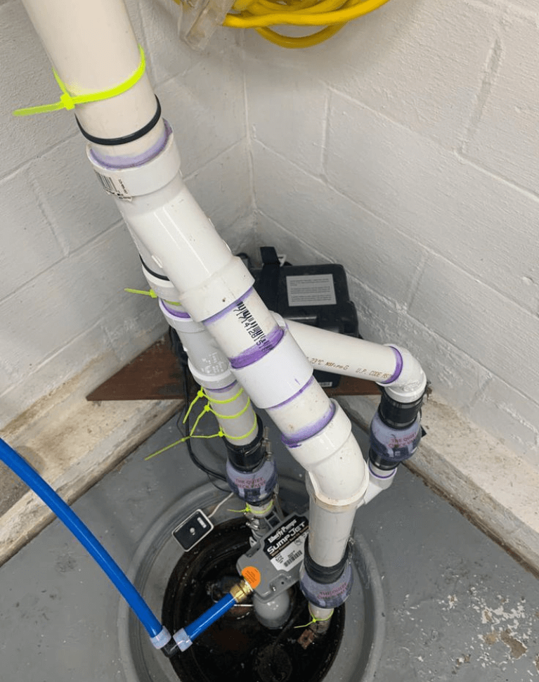 Sump pump installation and repair service